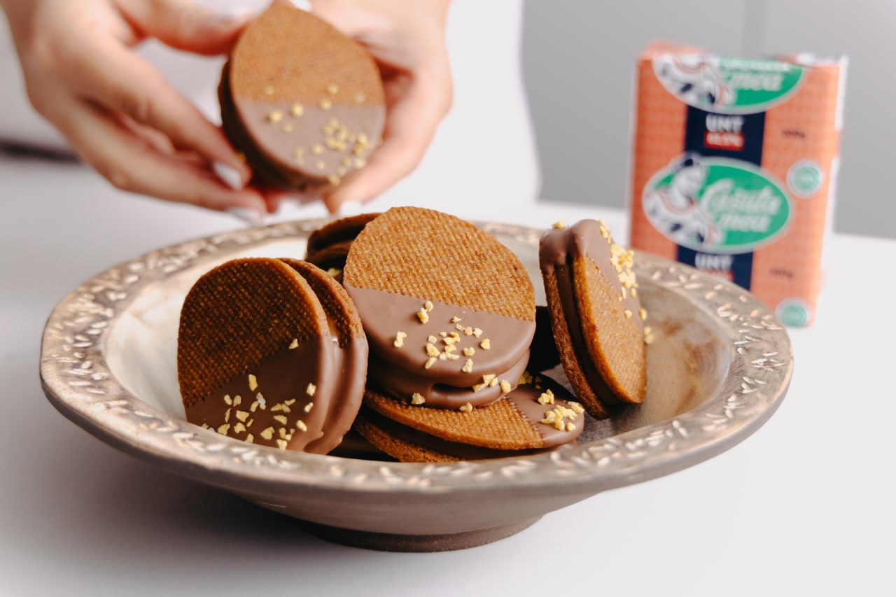 Пасхальное печенье с соленым карамелем