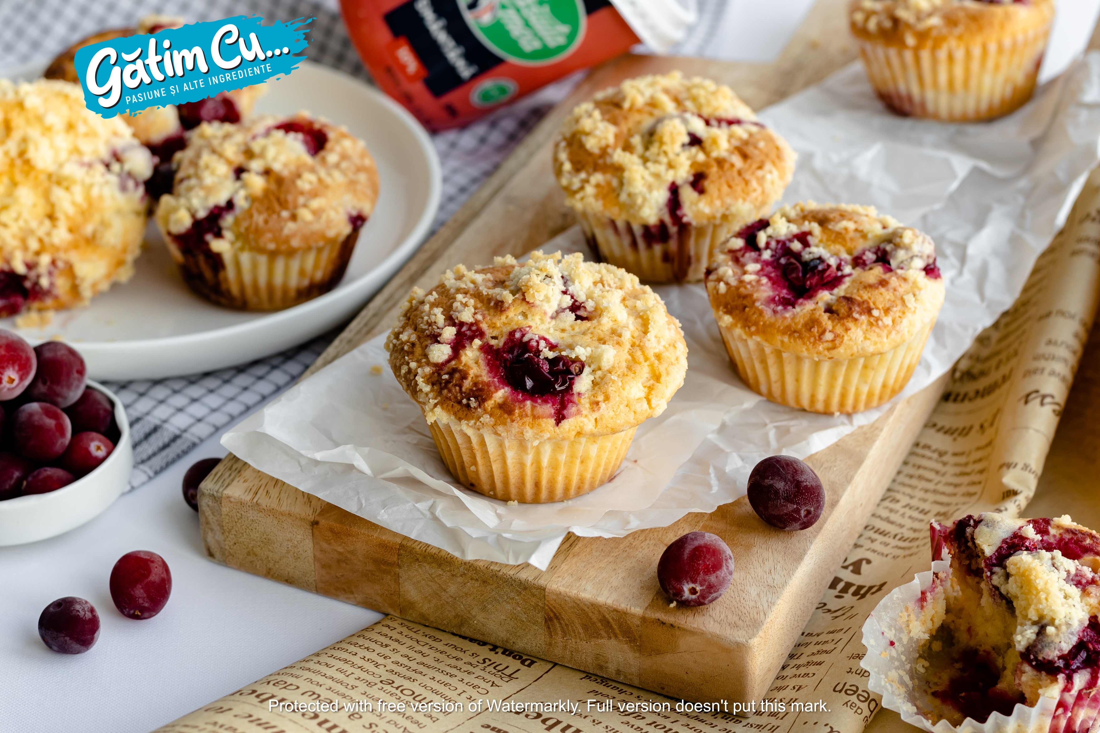 Клюквенные маффины