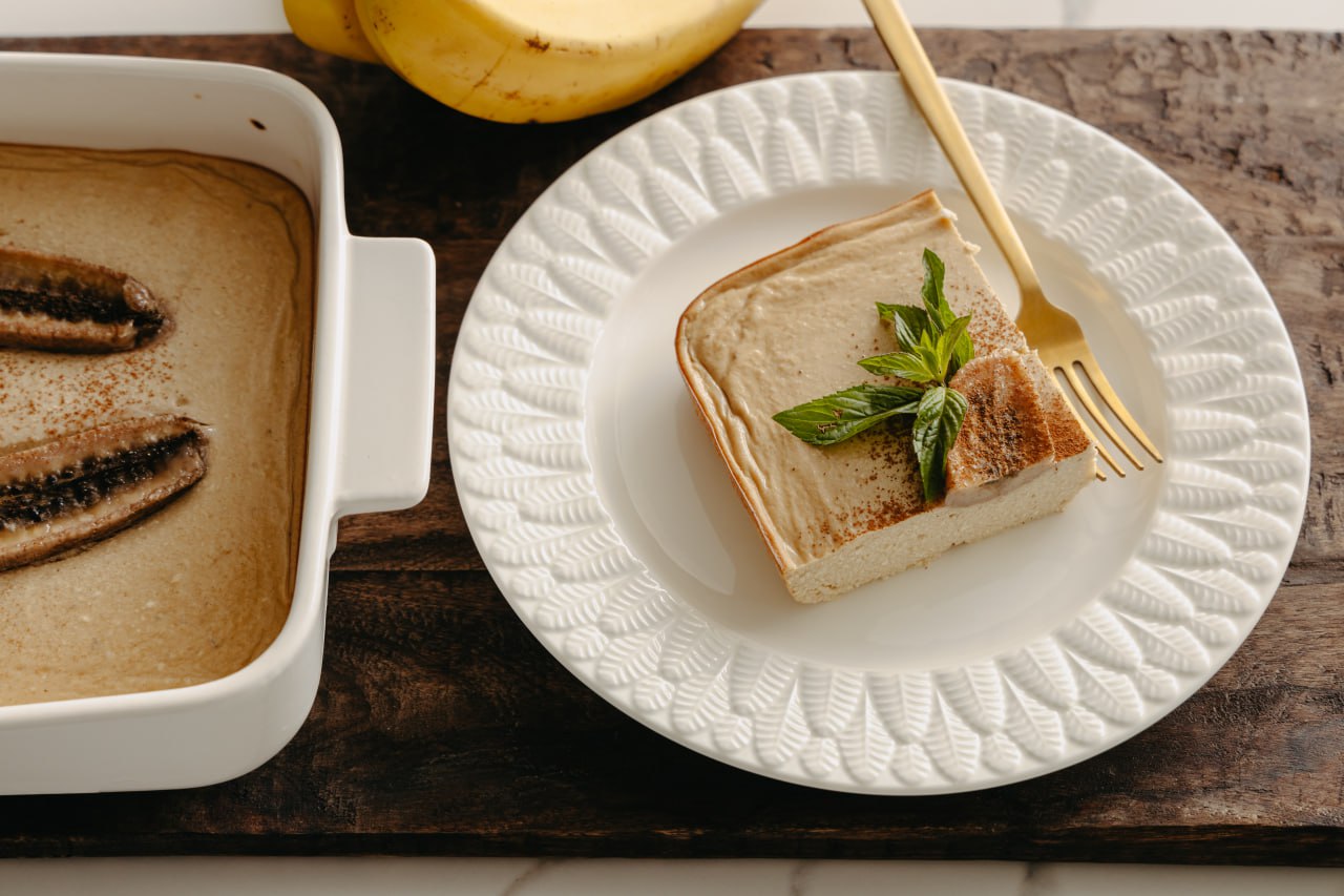 Cottage cheese and banana pudding