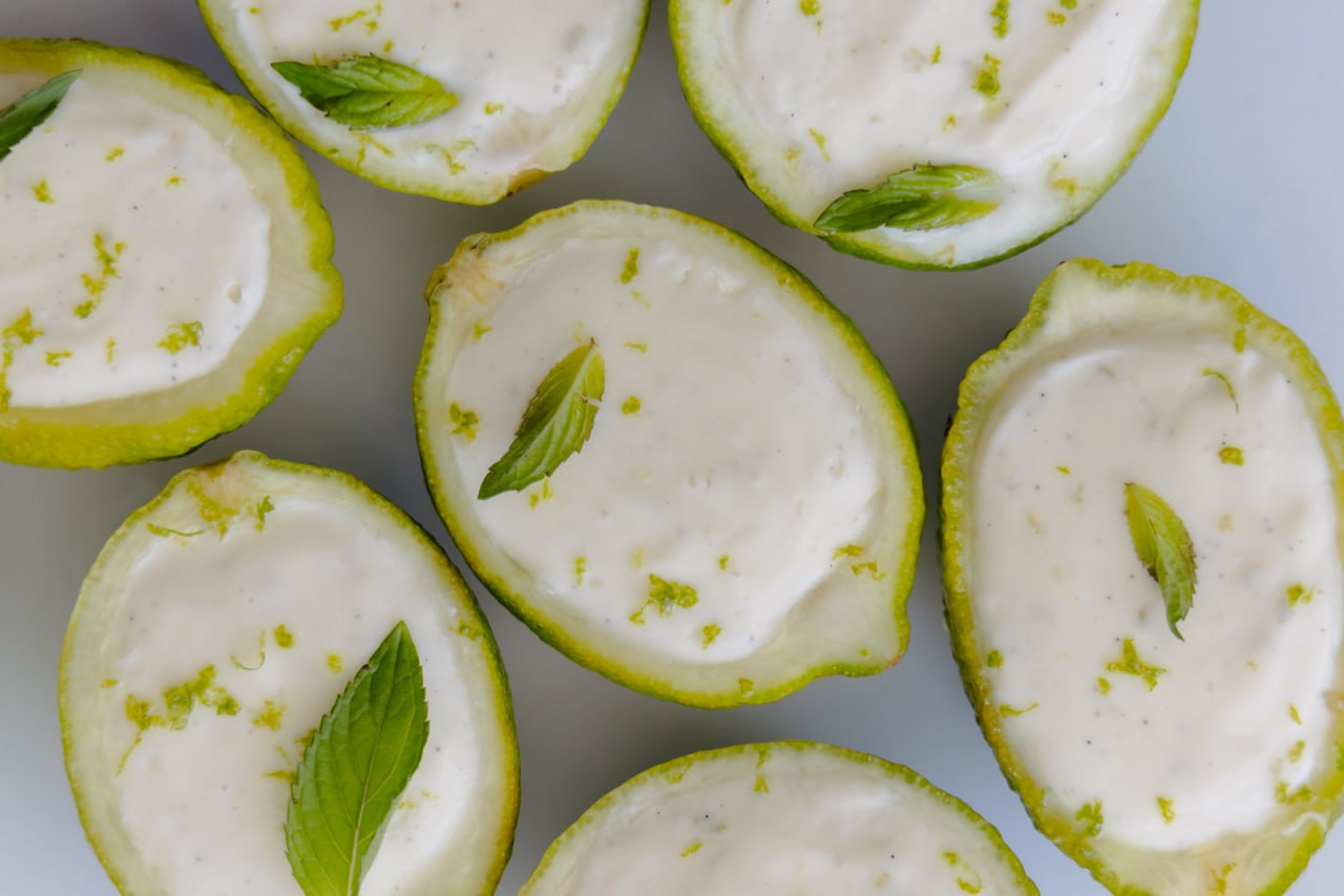 Пудинг с лаймовым кремом