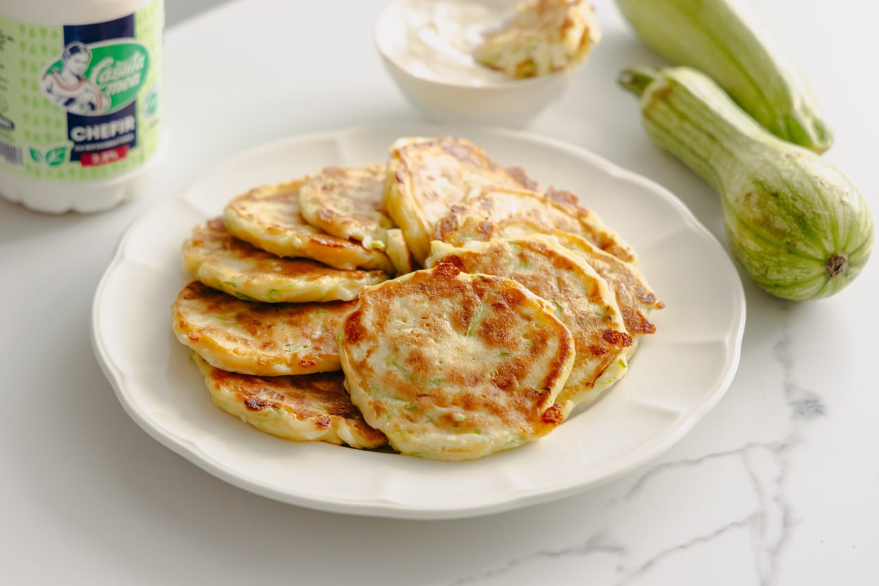 The most fluffy olas or pancakes with pumpkin and cheese