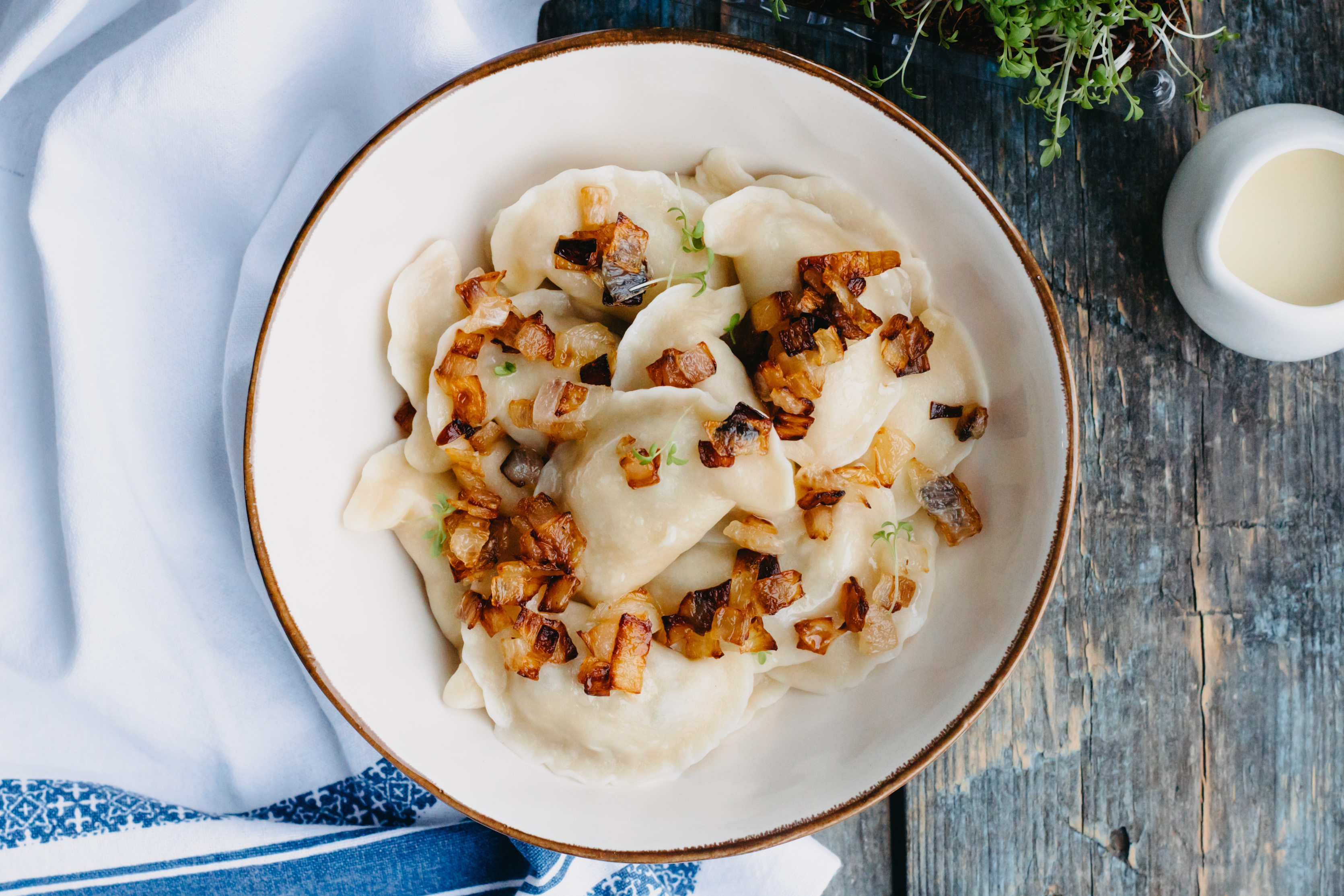 Вареники с картофелем и грибами