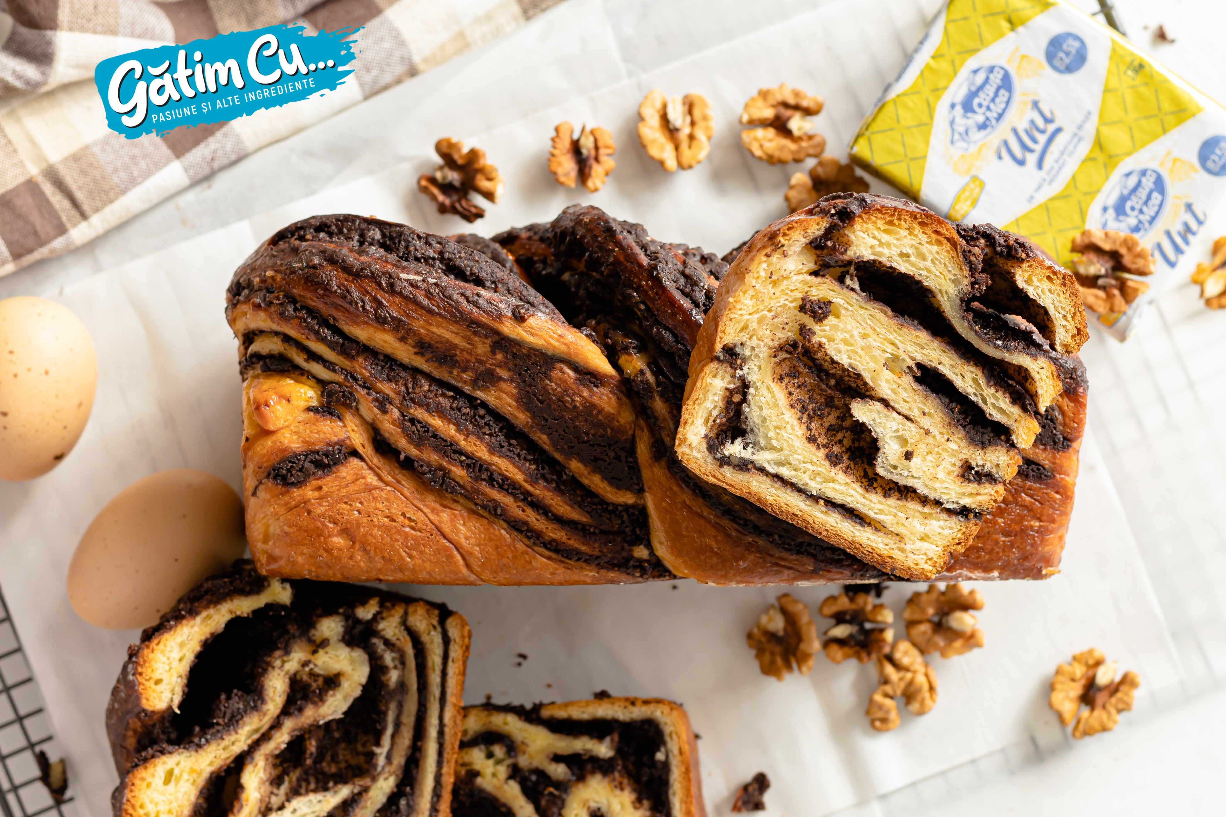 Walnut and Chocolate Easter Cake