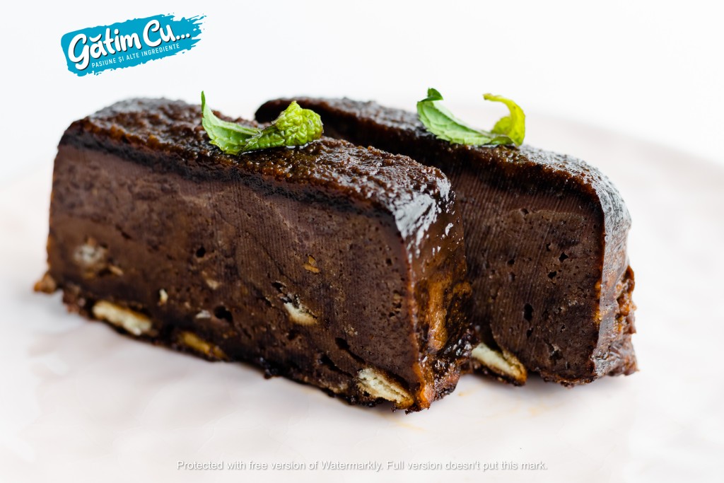 Десерт с ромом и какао