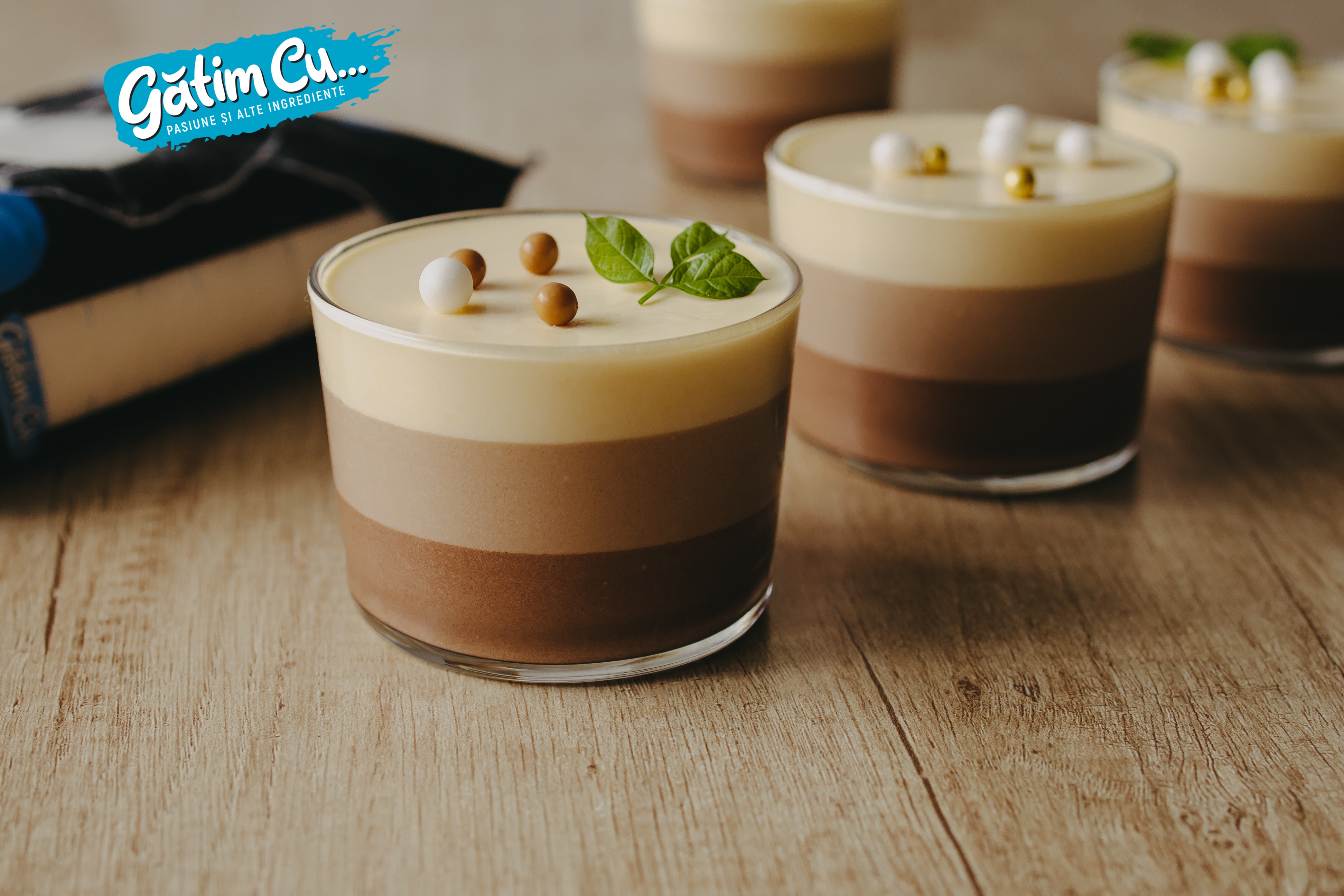 Десерт "Три шоколада"