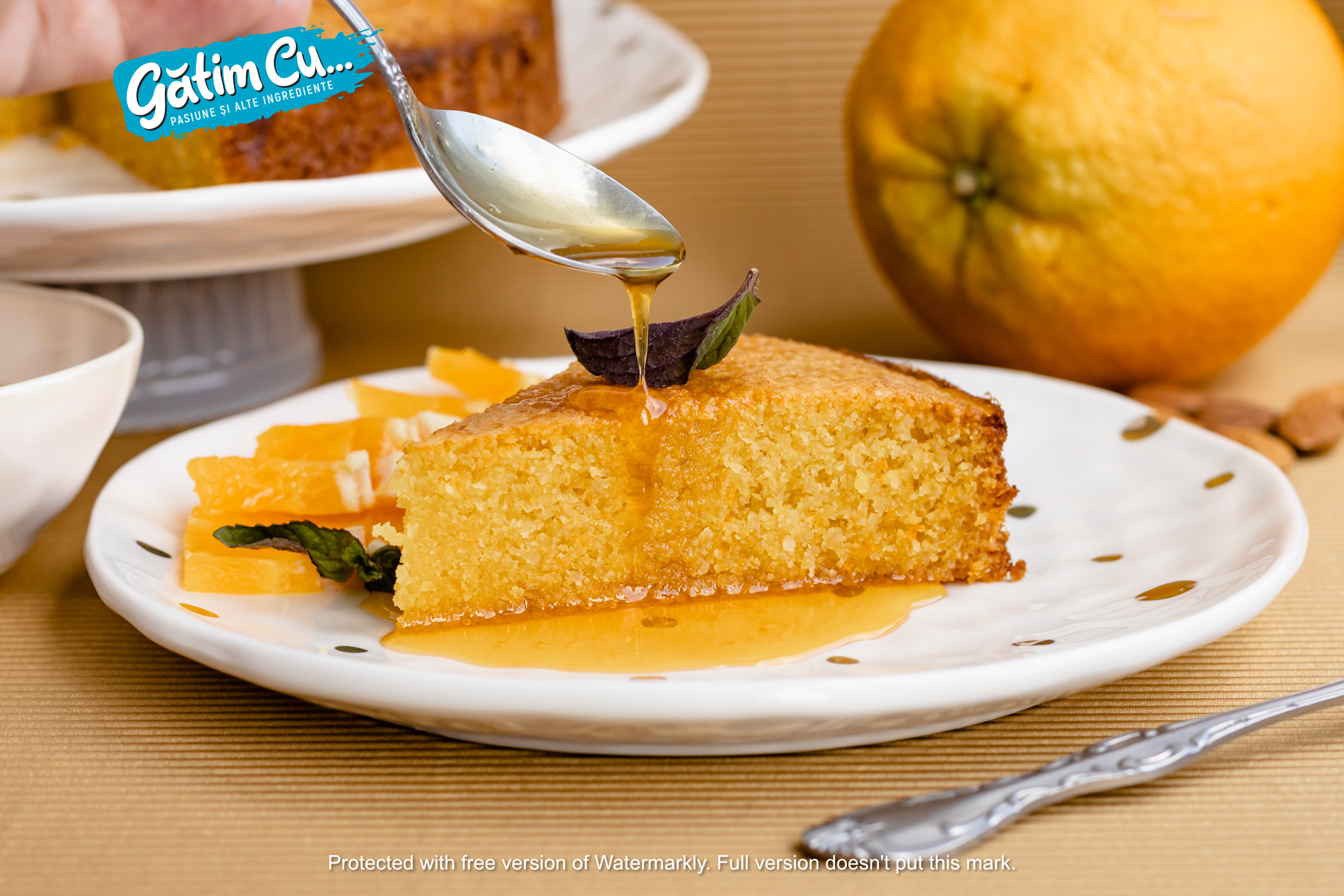 Кукурузно-апельсиновый пирог