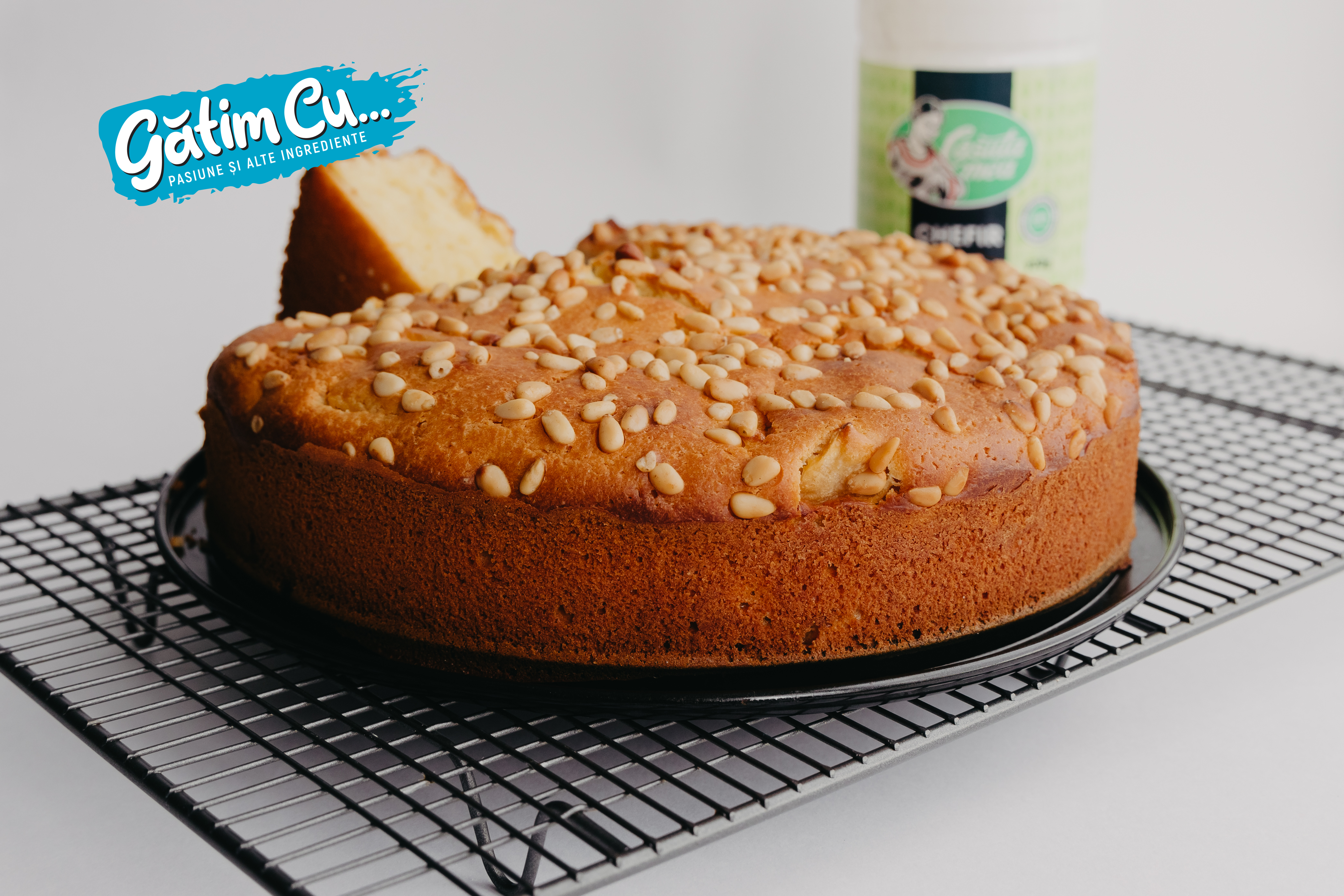 Kefir-based apple cake