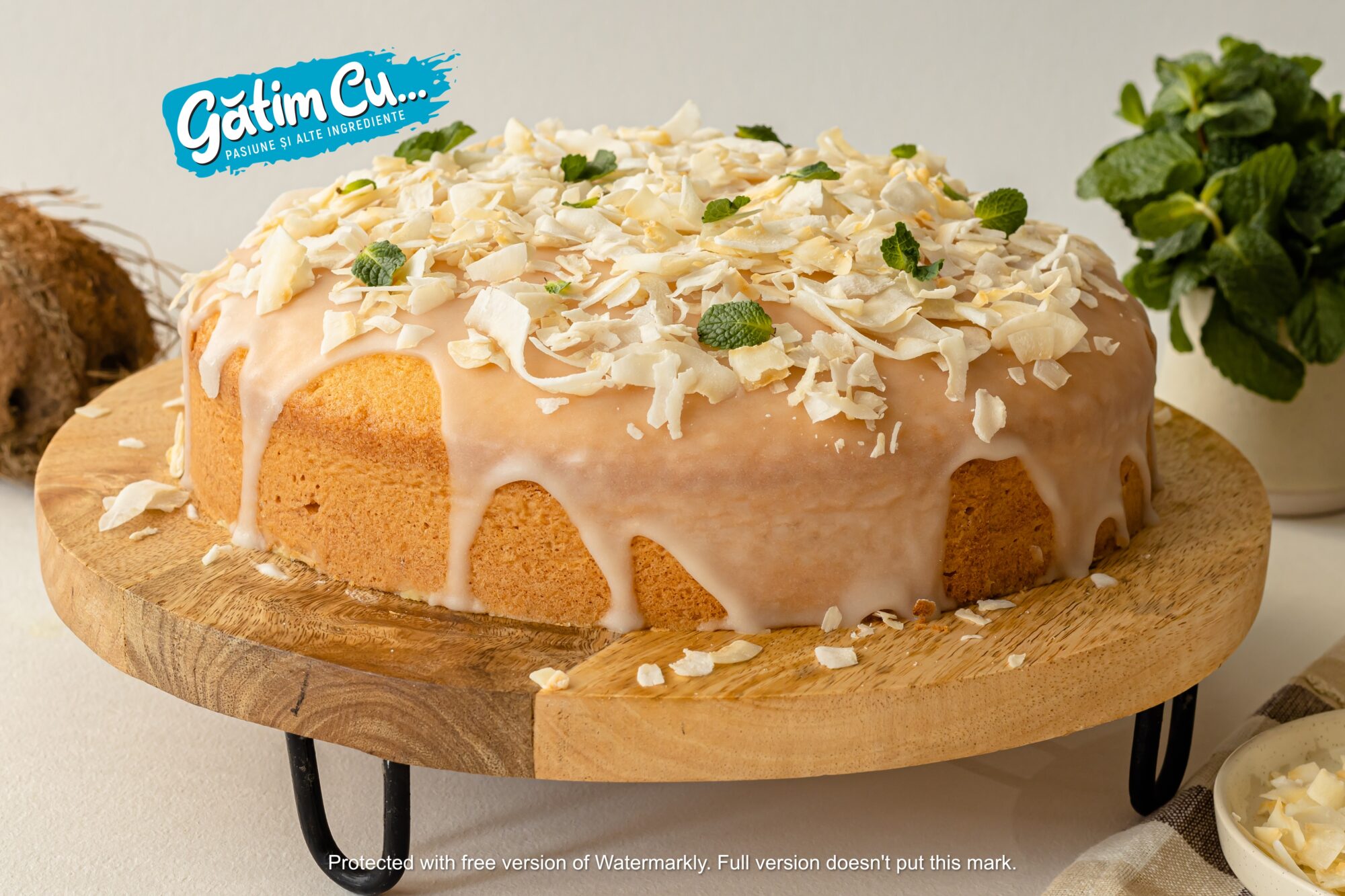 Сочный кокосовый пирог