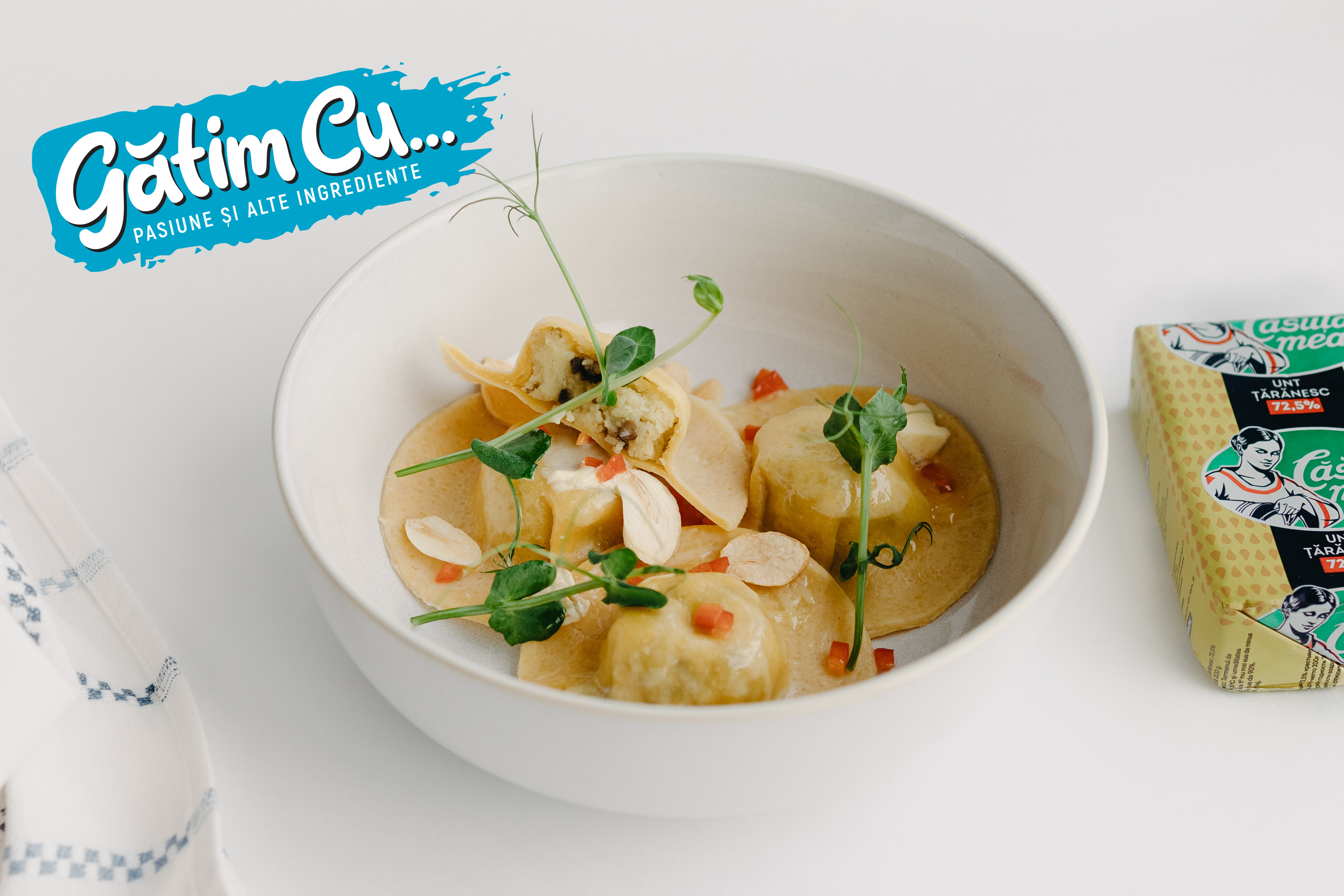 Ravioli cu cartofi și ciuperci