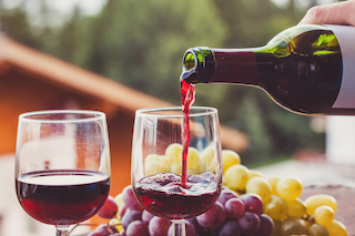 Red dry wine