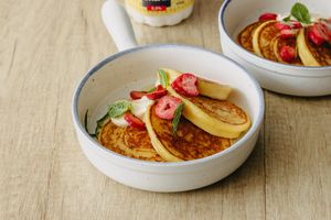Cheese-based pancakes