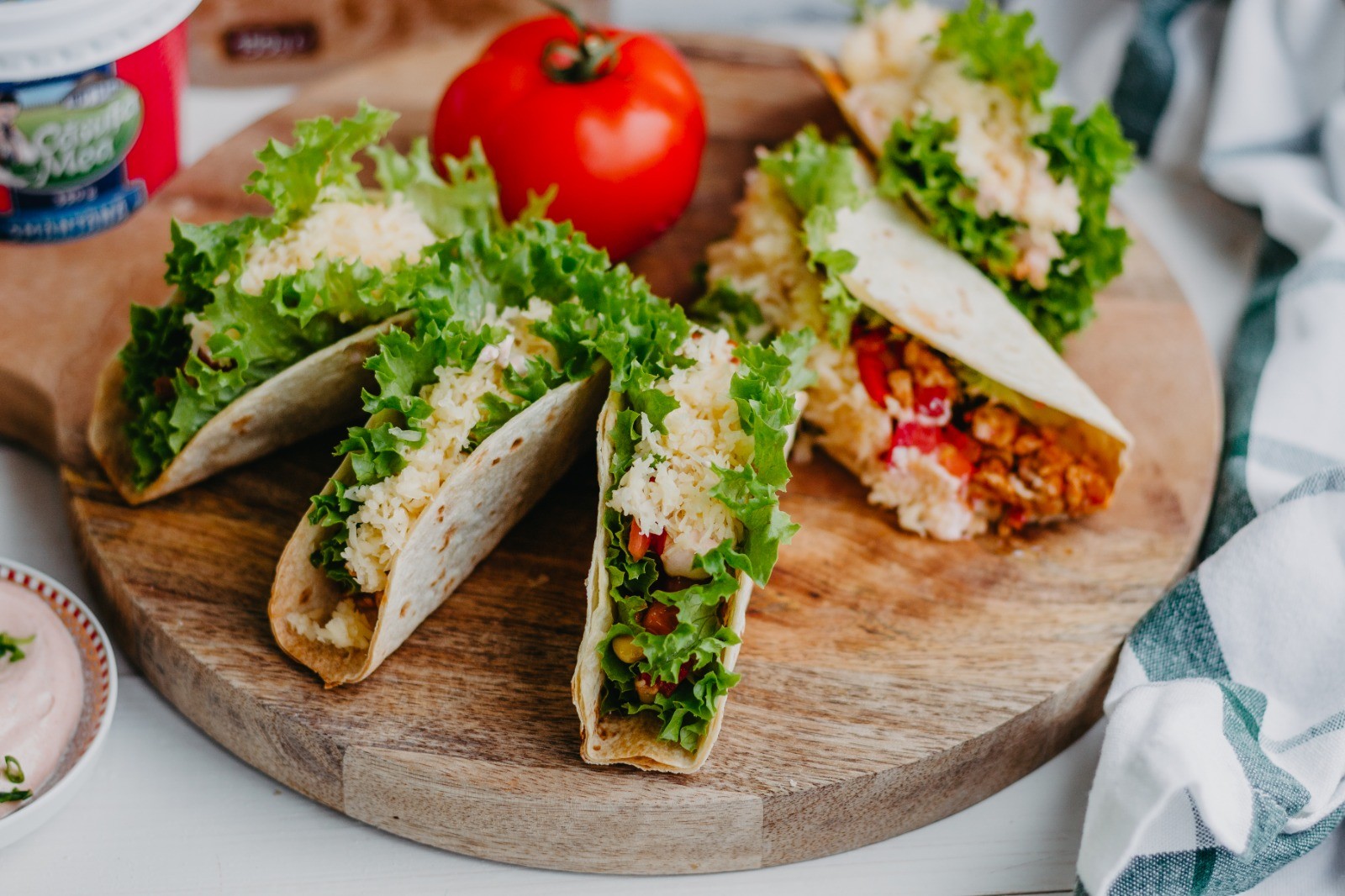 Такос с курицей и кукурузой