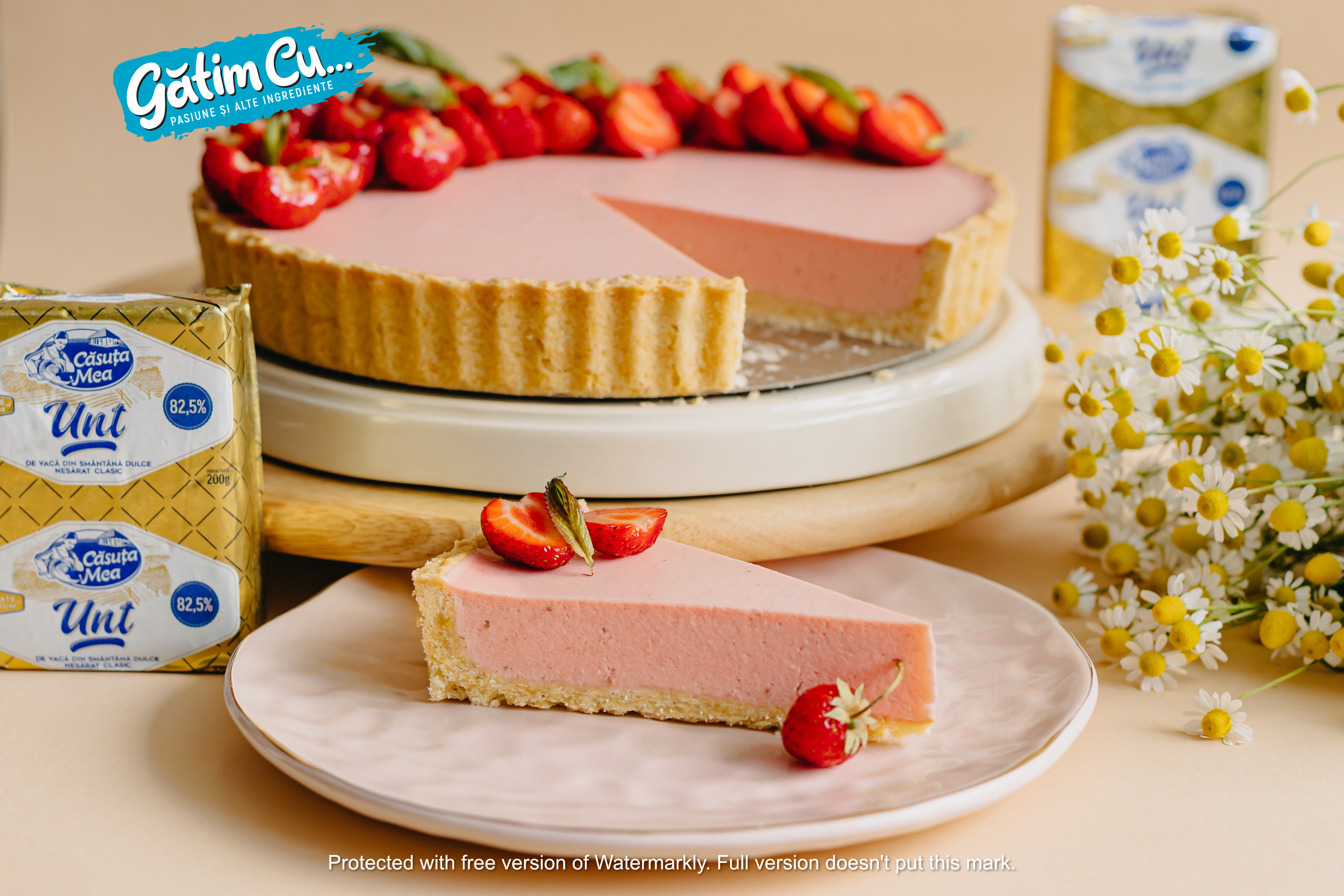 Тарт с клубникой