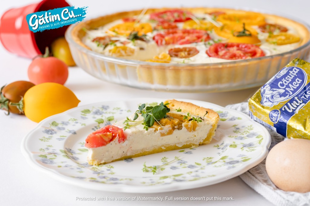 Пирог Киш с томатами