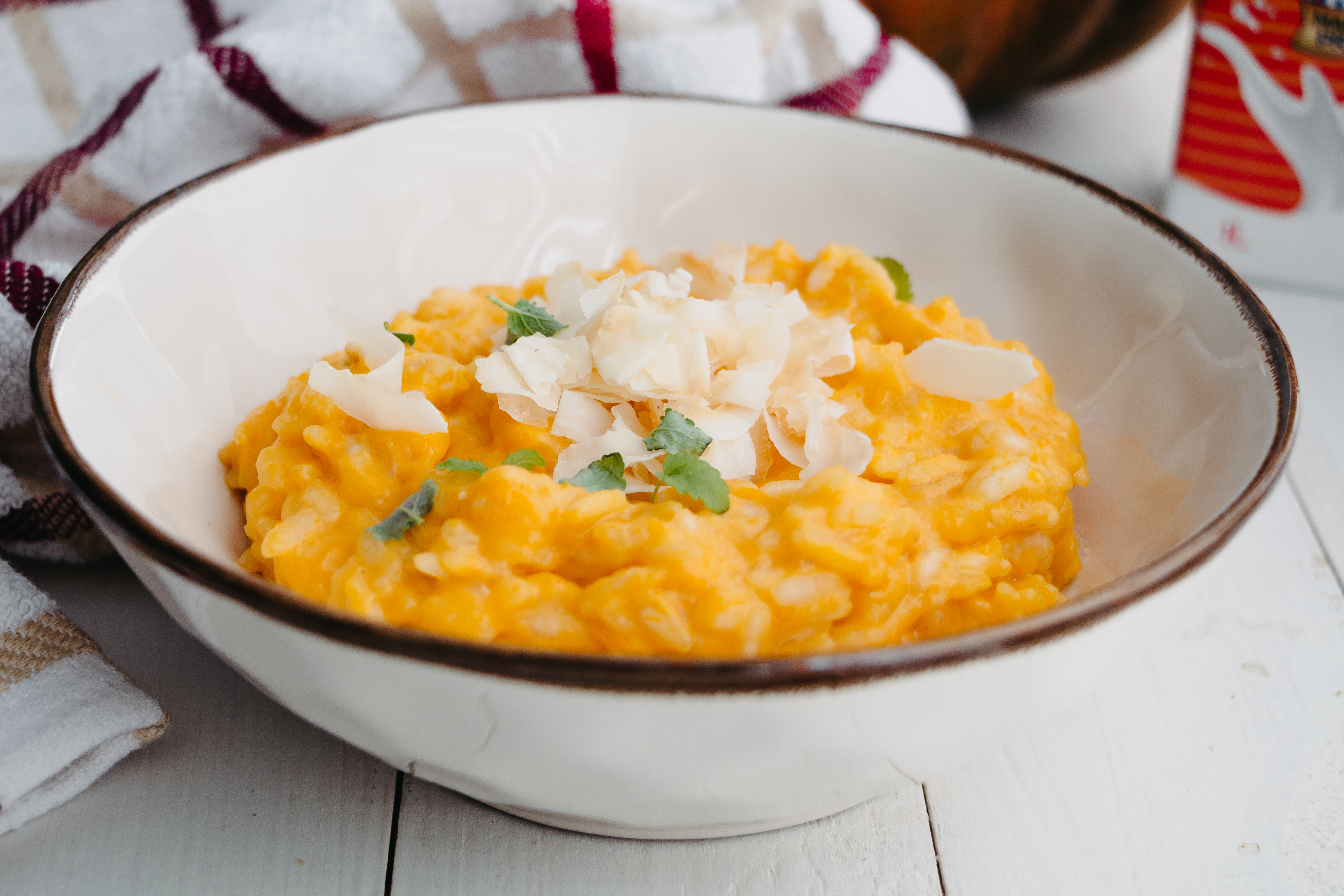 Rice porridge with pumpkin
