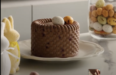 Pască cu brânză de vaci „Coșuleț de ciocolată”