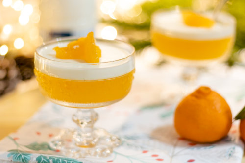 Panna-Cotta with clementines