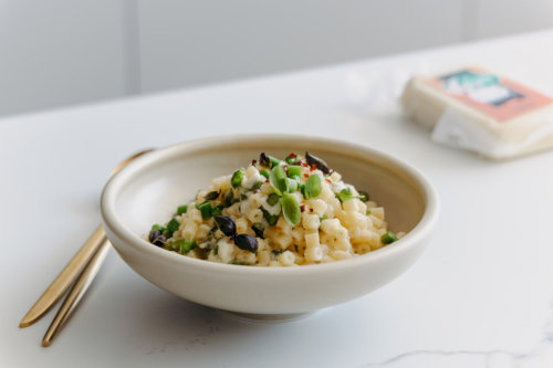 Creamy pasta with asparagus