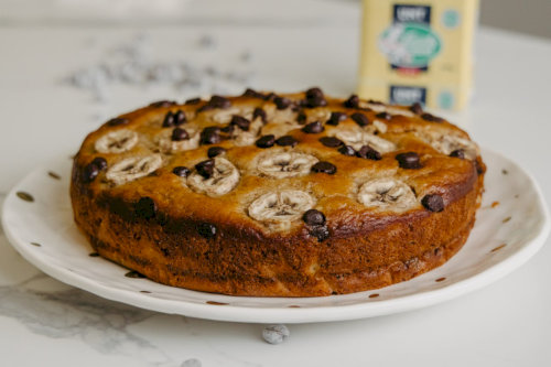 Banana and chocolate cake